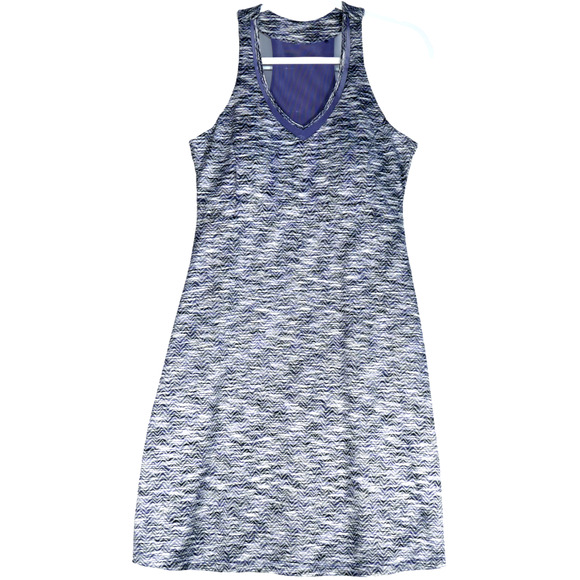 MPG Purple Athletic Dress Womens Medium Stretch Mesh Racerback Built in Bra - Picture 1 of 10